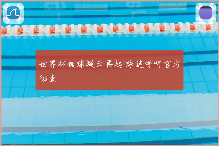 世界杯假球疑云再起 球迷呼吁官方彻查
