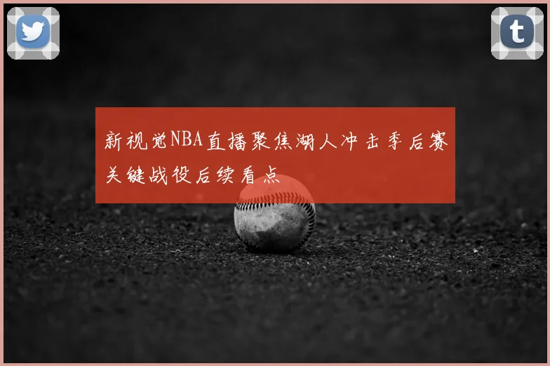 新视觉NBA直播聚焦湖人冲击季后赛关键战役后续看点